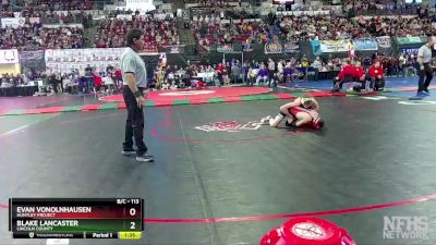 Champ. Round 1 - Blake Lancaster, Lincoln County vs Evan Vonolnhausen, Huntley Project