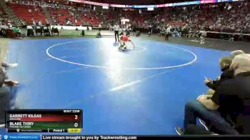 D2-195 lbs 5th Place Match - Blake Thiry, Prairie Du Chien vs Garrett Kilgas, Brillion