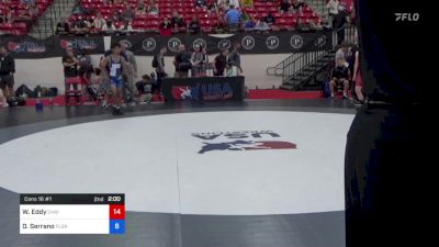 45 kg Cons 16 #1 - Wyatt Eddy, Chain Wrestling Academy vs David Serrano, Florida