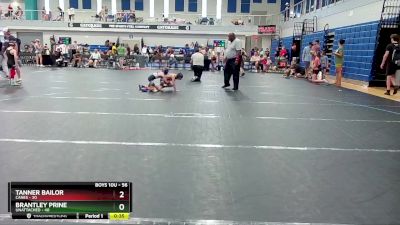 56 lbs Round 3 - Tanner Bailor, Canes vs Brantley Prine, Unattached