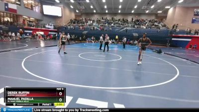 113 lbs Round 2 - Derek Ruffin, Austin Vandegrift vs Manuel Padilla, El Paso Pebble Hills