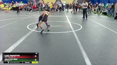 48 lbs Round 1 (8 Team) - Luke Pinkerton, Ohio Gold 24k vs Grayson Bish, WV Wild