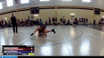 120 lbs Cons. Round 3 - Kaeden Benedict, Warrior Regional Training Center vs Bryce Beckham, Perry Meridian Wrestling Club