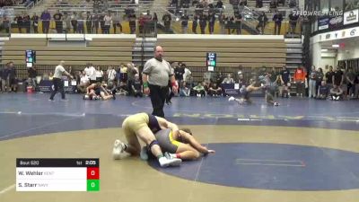 174 lbs Quarterfinal - Waylon Wehler, Kent State vs Sammy Starr, Navy