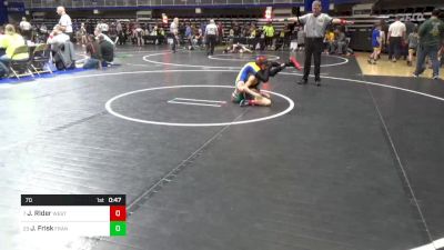 70 lbs Rd 2 - Consi Of 16 #1 - Jaxson RIder, West Allegheny vs Jayce Frisk, Franklin Regional