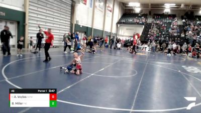 46 lbs Champ. Round 1 - Andrew Voyles, West Point Wrestling Club vs Briggs Miller, Pierce