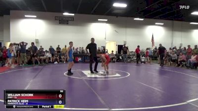 92 lbs Placement Matches (16 Team) - William Schork, Ohio vs Patrick Heim, Minnesota Blue