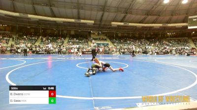 55 lbs Consi Of 16 #2 - Brody Owens, South Central Punisher Wrestling Club vs Devon Gass, Moen Wrestling Academy