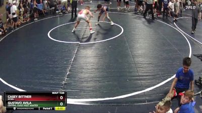 95 lbs Semifinal - Casey Bittner, DCWA vs Gustavo Avila, Central Coast Most Wanted