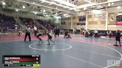 101 lbs Cons. Round 4 - Dallas Tinoco, Los Alamitos vs Lina Rodriguez, Chino