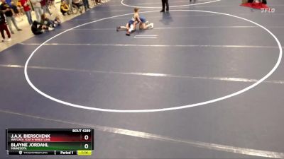 74 lbs Cons. Round 4 - Blayne Jordahl, Minnesota vs J.a.x. Bierschenk, Wayzata Youth Wrestling