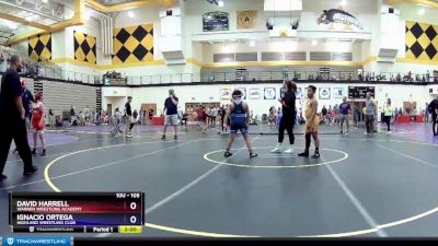 105 lbs Semifinal - David Harrell, Warren Wrestling Academy vs Ignacio Ortega, Highland Wrestling Club