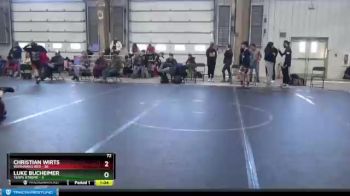 72 lbs Round 5 (8 Team) - Luke Bucheimer, Terps Xtreme vs Christian Wirts, Warhawks Red