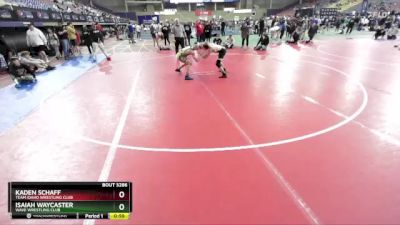 106 lbs Cons. Round 2 - Kaden Schaff, Team Idaho Wrestling Club vs Isaiah Waycaster, Wave Wrestling Club