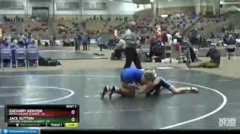 126 lbs Semis (4 Team) - Zachary Kenyon, Battle Ground Academy vs Jace Sutton, Lakeway Christian Academy