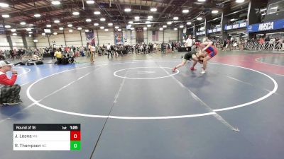 180 lbs Round Of 16 - Jack Leone, MA vs Ryan Thompson, NC