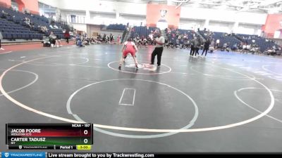 157 lbs Cons. Round 2 - Carter Tadusz, RIT vs Jacob Poore, Wesleyan (CT)