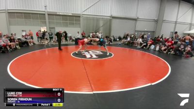 285 lbs Quarters & 1st Wb (16 Team) - Luke Cox, Ohio Gray vs Soren Pirhoun, Virginia