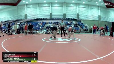 160 lbs Round 2 (6 Team) - Jake Osten, Portage Wrestling Club vs Tymothy James, Red Devil Pride Elite Wrestling