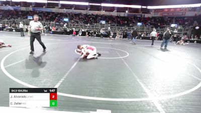 94.3-104.2 lbs Round Of 16 - Jaidyn Alvarado, Junction City Wrestling Club vs Chloe Zeller, Missouri