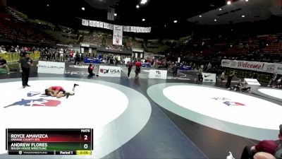 86 lbs Cons. Round 4 - Andrew Flores, Rough House Wrestling vs Royce Amavizca, Orange County RTC