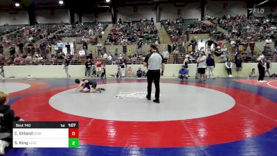 67 lbs Quarterfinal - Clarke Gilland, Georgia vs Slater King, Level Up Wrestling Center