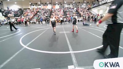 131 lbs Consolation - Kyson Roof, Wyandotte Youth Wrestling vs Jesse Claudio, Jenks Trojan Wrestling Club