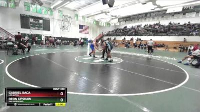 190 lbs Cons. Round 2 - Deon Upshaw, San Gorgonio vs Gabriel Baca, Los Altos