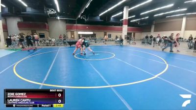 200 lbs Round 1 - Zoie Gomez, ReZults Wrestling vs Lauren Cantu, Lightning Wrestling Club