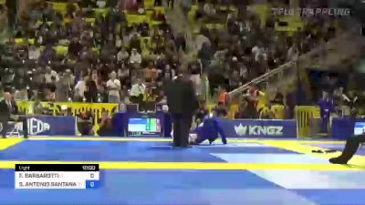 SERGIO ANTONIO SANTANA SOARES FI vs FABRICIO BARBAROTTI 2022 World Jiu-Jitsu IBJJF Championship