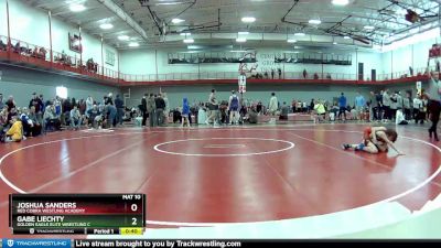 80 lbs Champ. Round 2 - Gabe Liechty, Golden Eagle Elite Wrestling C vs Joshua Sanders, Red Cobra Westling Academy