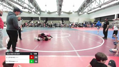 97 lbs Rr Rnd 5 - Jayden Jimenez, Grit Mat Club vs Nabhanya Dhiman, NJ Roy