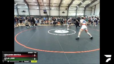 170 lbs Cons. Round 4 - Benjamin Rintoul, OR vs Rylin Lang, WA