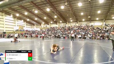 80 lbs Champ. Round 1 - Ty Cole, Westlake vs Cole Christensen, Sanderson Wrestling Academy