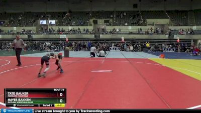 65 lbs Cons. Round 3 - Tate Gauker, Mankato Mustangs vs Hayes Bakken, Outlaw Wrestling Club