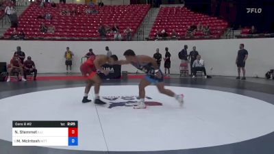 92 kg Cons 8 #2 - Nick Stemmet, Illinois vs Morgan McIntosh, Nittany Lion Wrestling Club