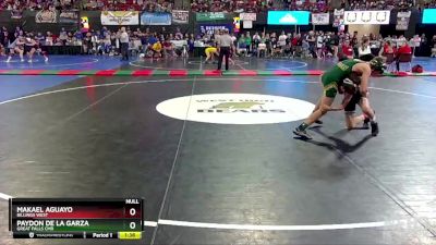 AA - 103 lbs Semifinal - Paydon De La Garza, Great Falls CMR vs Makael Aguayo, Billings West