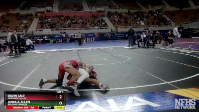 D4-157 lbs Quarterfinal - Joshua Allen, Benjamin Franklin vs Davin Salt, Monument Valley