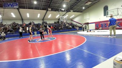 110 lbs Quarterfinal - Renesmee Tecumseh, Sapulpa High School vs Riley Bryant, Broken Arrow