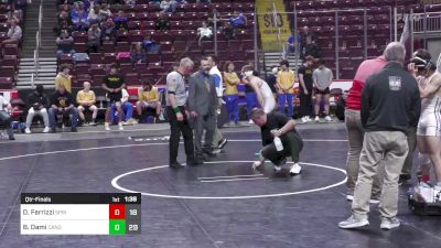 121 lbs Qtr-finals - Dominick Ferrizzi, Spring Ford vs Brandon Dami, Canon Mcmillan