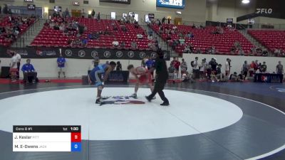 74 kg Cons 8 #1 - Jared Keslar, Pittsburgh Wrestling Club vs Moses Espinoza-Owens, Jackrabbit Wrestling Club