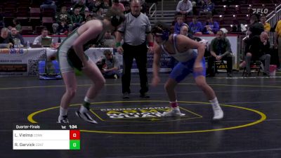 160 lbs Quarterfinal - Lonzy Vielma, Connellsville vs Ryan Garvick, Central Dauphin