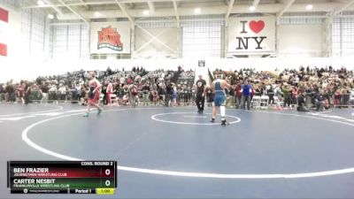 120 lbs Cons. Round 2 - Carter Nesbit, Franklinville Wrestling Club vs Ben Frazier, Journeymen Wrestling Club