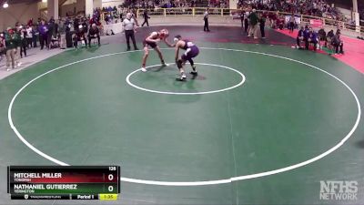 126 lbs Semifinal - Nathaniel Gutierrez, Yerington vs Mitchell Miller, Tonopah