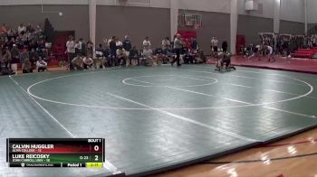 165 lbs Finals (2 Team) - Luke Reicosky, John Carroll Univ vs Calvin Huggler, Alma College