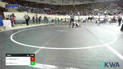 85 lbs Round Of 32 - King Robinson, Pin-King All Stars vs Aiden Hillis, Norman Grappling Club