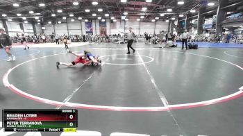 92 lbs Rd# 3 12:00pm Friday - Peter Terranova, Double Champs vs Braiden Lotier, Nauman Red