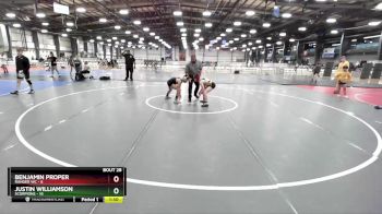 96 lbs Rd# 10- 4:00pm Saturday Final Pool - Benjamin Proper, Ranger WC vs Justin Williamson, Scorpions