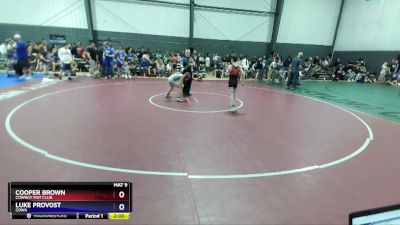 83 lbs Cons. Semi - Cooper Brown, Cowboy Mat Club vs Luke Provost, COWA