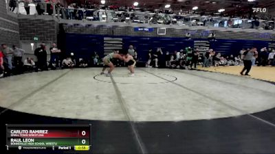 170/182 Cons. Semi - Raul Leon, Bonneville High School Wrestli vs Carlito Ramirez, Small Town Wrestling